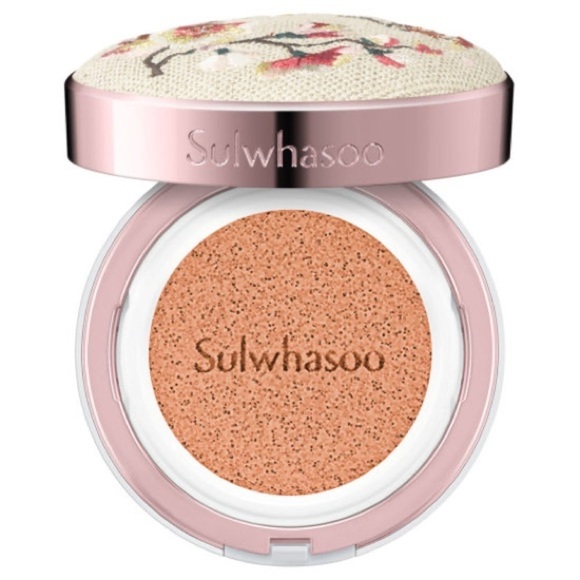 🌟 PRICE FIRM Sulwhasoo Embroidered Sakura Perfecting Cushion Refillable Compact - Picture 2 of 11